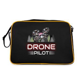 Pilote de drone - Quadcopter - Sac Retro - noir/or - Dos