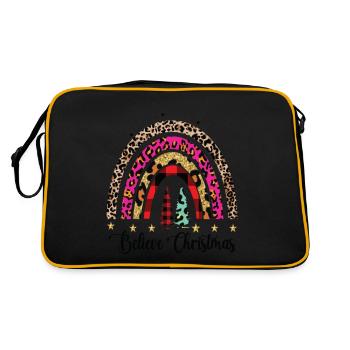 Joie Amour Espoir Paix Croire Noël - Sac Retro - noir/or - Dos