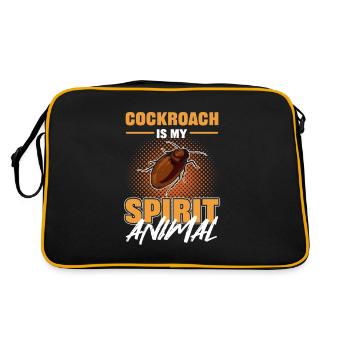 Le cafard est mon insecte animal spirituel - Sac Retro - noir/or - Dos
