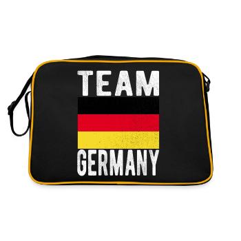 Germany Flag - Retro Bag - black/gold - Back