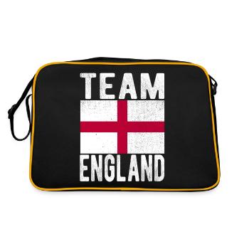 Drapeau de l’Angleterre - Sac Retro - noir/or - Dos