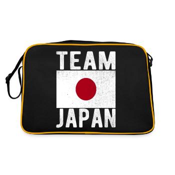 Drapeau du Japon - Sac Retro - noir/or - Dos