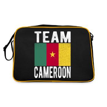 Drapeau camerounais - Sac Retro - noir/or - Dos