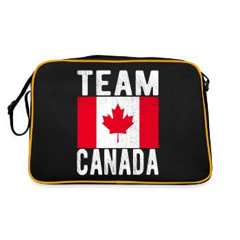 Drapeau du Canada - Sac Retro - noir/or - Dos