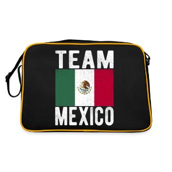 Mexico Flag - Retro Bag - black/gold - Back