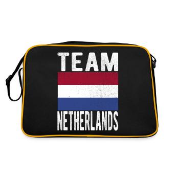 Drapeau des Pays-Bas - Sac Retro - noir/or - Dos