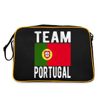Drapeau du Portugal - Sac Retro - noir/or - Dos