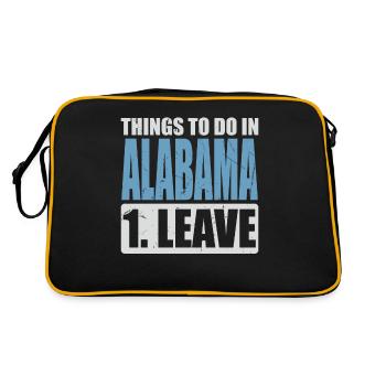 Alabama Meme - Retro Bag - black/gold - Back
