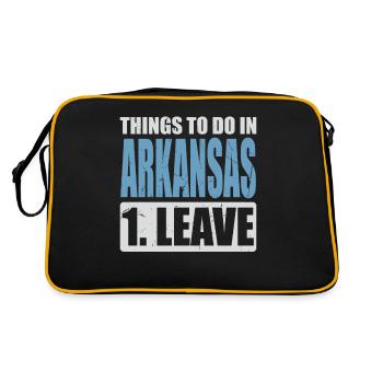 Mèmes de l’Arkansas - Sac Retro - noir/or - Dos