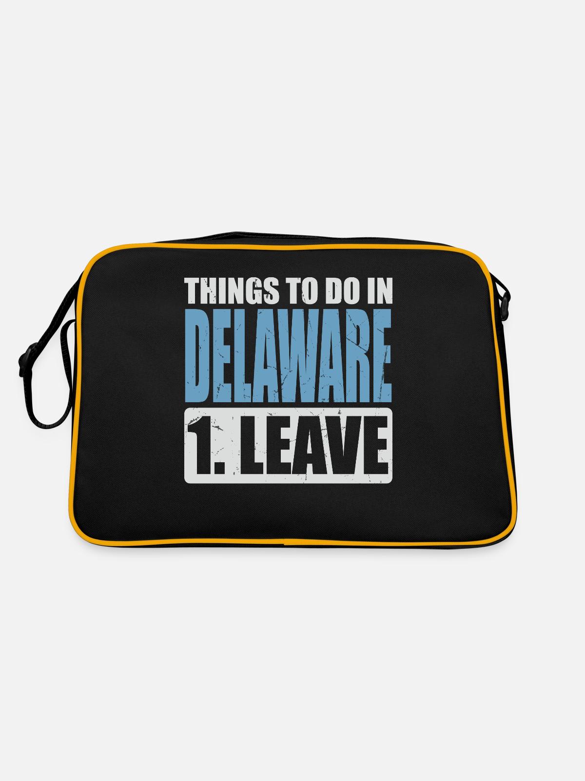 Mème Delaware - Sac Retro - noir/or - Dos