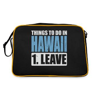 Mèmes d’Hawaï - Sac Retro - noir/or - Dos