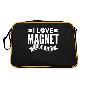 J’adore la pêche magnétique magnétique - Sac Retro - noir/or - Dos