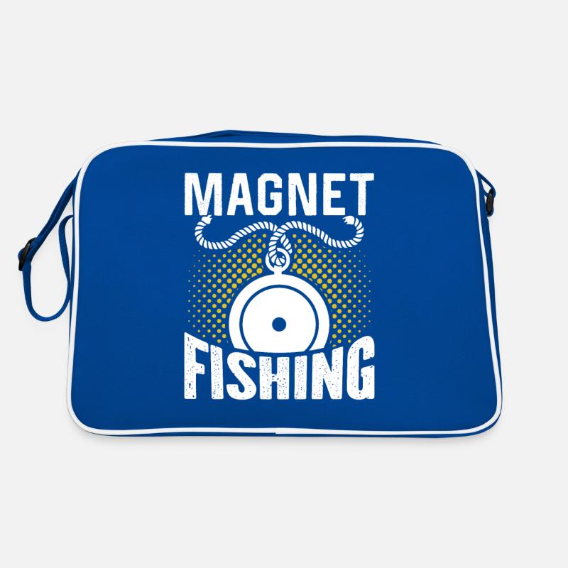 Magnetfischen Magnetfischer Magnet Retro Tasche