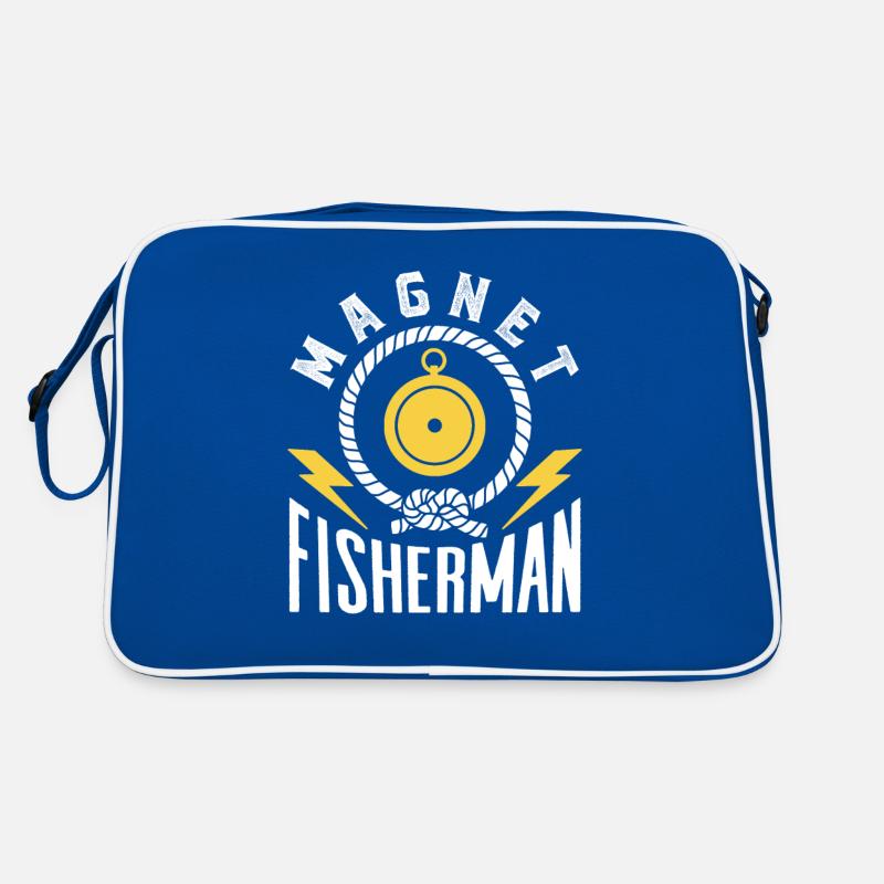 Magnetfischer Magnetfischen Magnet Retro Tasche