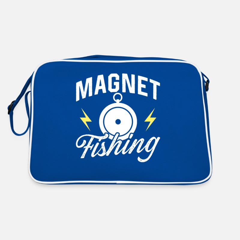 Magnetfischen Magnetfischer Magnet Retro Tasche