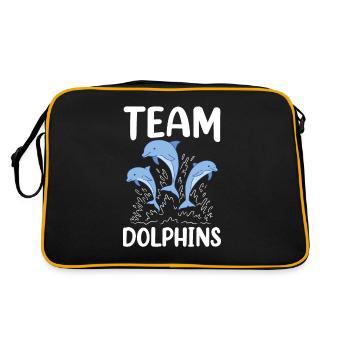 Team Dolphins Lovers Dolphins Dolphins Dolphins - Retro Bag - black/gold - Back
