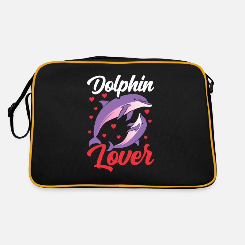 Delfin Liebhaber Delphine Delfine Delphin Retro Tasche