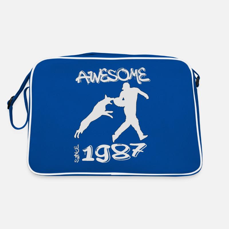 Awesome since 1987. Agility, Hundetraining Retro Tasche