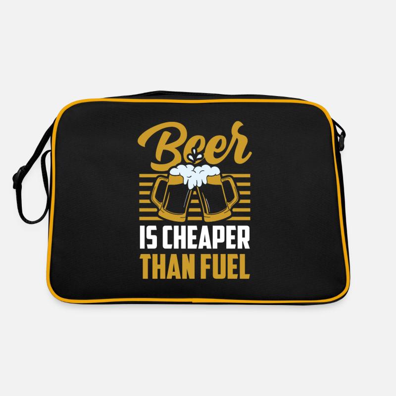 La bière est moins chère que les prix de l’essence Sac Retro