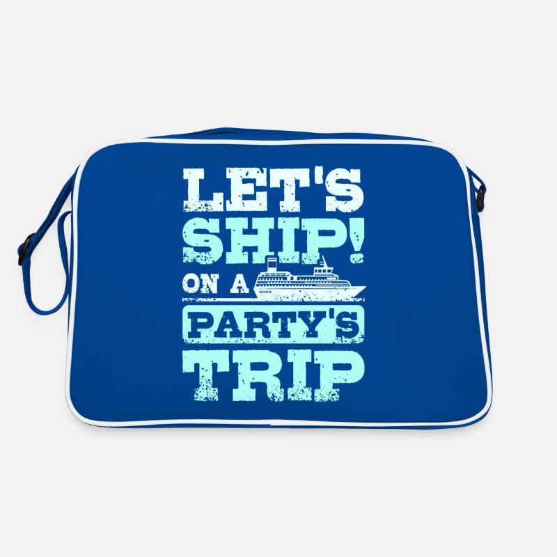 Cruise let's ship on a Party's trip Retro Bag
