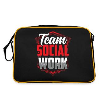 Social Work Team Social Work Social Workers - Retro Bag - black/gold - Back