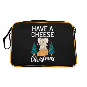 Snack Cheese Lover Cheese Gift - Sac Retro - noir/or - Dos
