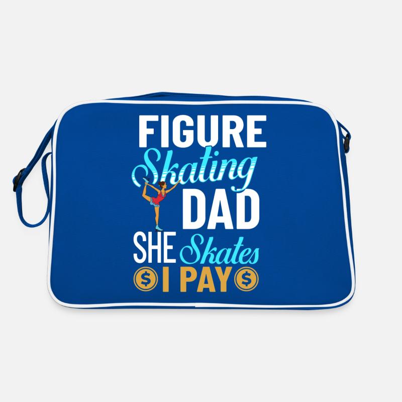 Eiskunstlauf Eisläufer Schlittschuhe Eislaufen Retro Tasche