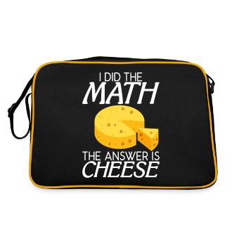 Snack Cheese Lover Cheese Gift - Sac Retro - noir/or - Dos