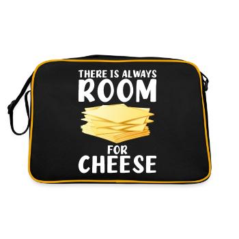 Snack Cheese Lover Cheese Gift - Sac Retro - noir/or - Dos