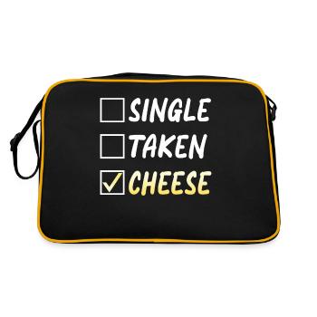 Snack Cheese Lover Cheese Gift - Sac Retro - noir/or - Dos