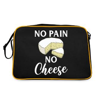 Snack Cheese Lover Cheese Gift - Sac Retro - noir/or - Dos