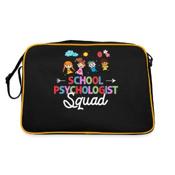Psychologue scolaire Psychologie scolaire Psychologie - Sac Retro - noir/or - Dos