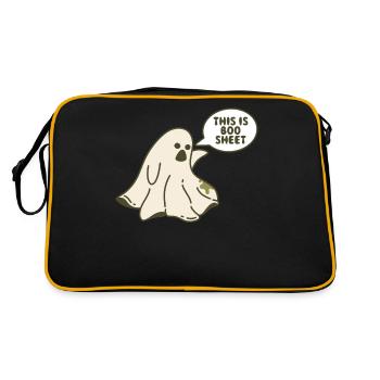 Ceci est Boo Sheet Spirit Gift - Sac Retro - noir/or - Dos