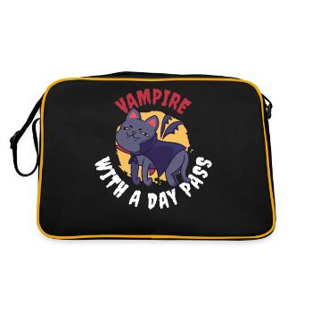 Vampire With A Day Pass Vampire Gift - Retro Bag - black/gold - Back