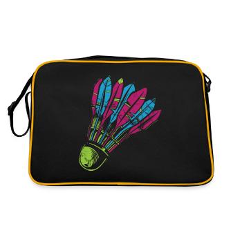 Badminton - Retro Tasche - Schwarz/Gold - Hinten