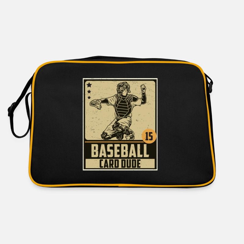 Vintage Baseball Card Dude For A Veteran Cards Retro Bag