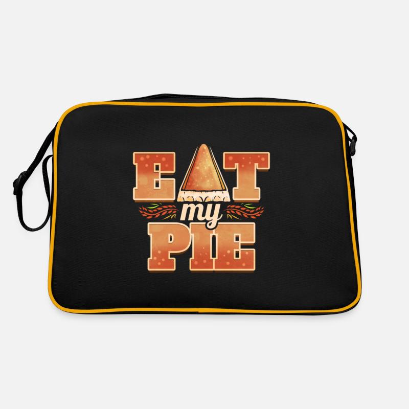 Eat My Pie Pumpkin Pie Piece Thanksgiving Retro Bag