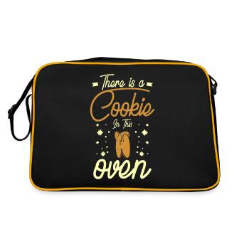 grossesse il y a un biscuit dans ce four Noël - Sac Retro - noir/or - Dos