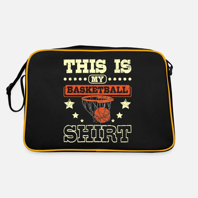 This is my Basketball - Retro Tasche - Schwarz/Gold