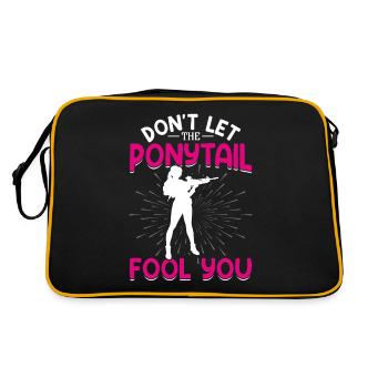 Tir Sports Armes Munitions Collector Gun Girl Life - Sac Retro - noir/or - Dos
