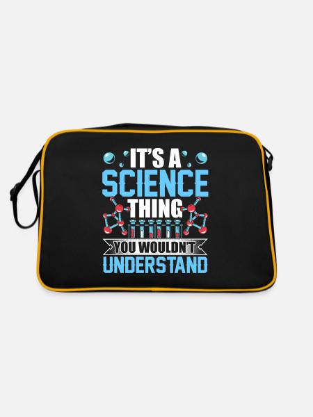 Est-ce une chose scientifique que vous ne comprendriez pas - Sac Retro - noir/or - Dos