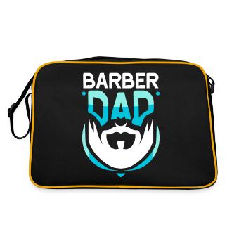Barbier Papa Barbershop Profession Barbier Barbier - Sac Retro - noir/or - Dos