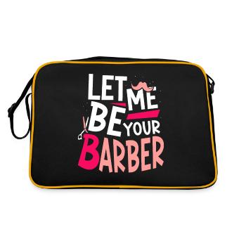 Laisse-moi être ton barbier Barbier - Sac Retro - noir/or - Dos