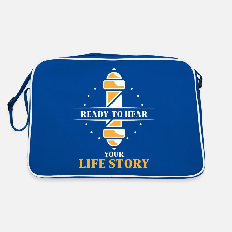 Bereit Ihre Lebensgeschichte Zu Hören Barber Beruf Retro Tasche