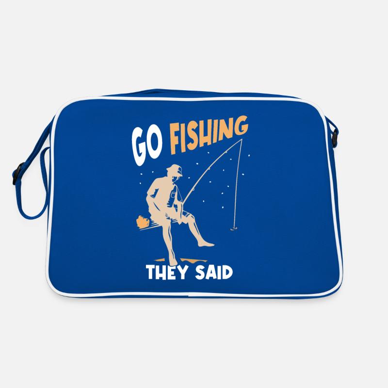 Allez pêcher ils ont dit pêcheur pêcheur pêcheur Sac Retro