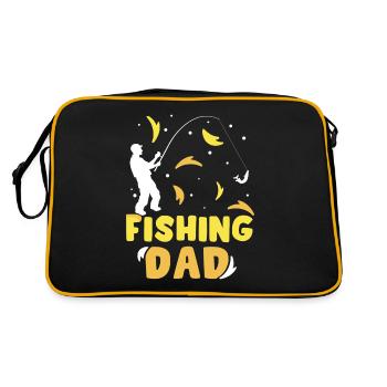 Pêche Papa Pêcheur Pêche Pêcheur Ange - Sac Retro - noir/or - Dos