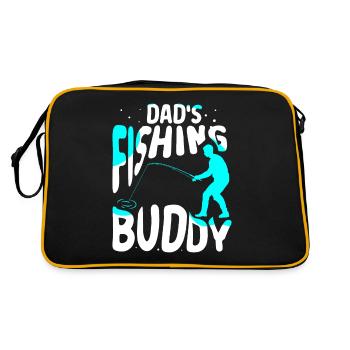 Le compagnon de pêche de papa Pêche Pêche Ami pêcheur - Sac Retro - noir/or - Dos