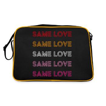 Même amour lesbienne lesbienne gay gay - Sac Retro - noir/or - Dos