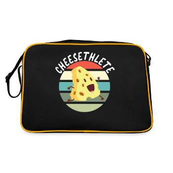 Snack Cheese Lover Cheese Gift - Sac Retro - noir/or - Dos