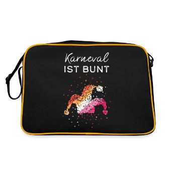 Carnaval Carnaval Lesbiennes Lesbiennes Lesbiennes Gay Homo - Sac Retro - noir/or - Dos